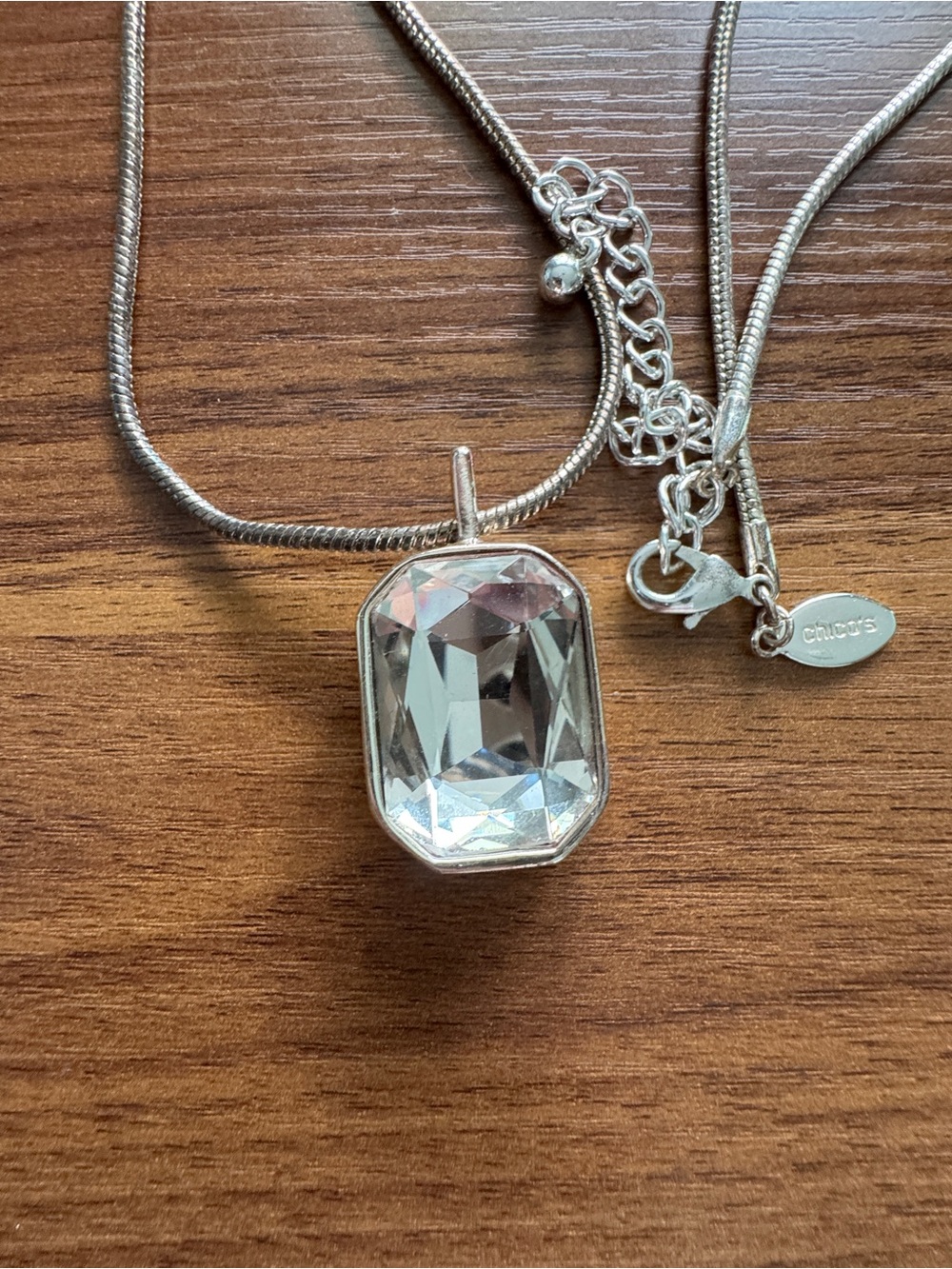 Chico’s crystal pendant necklace - Picture 3 of 5